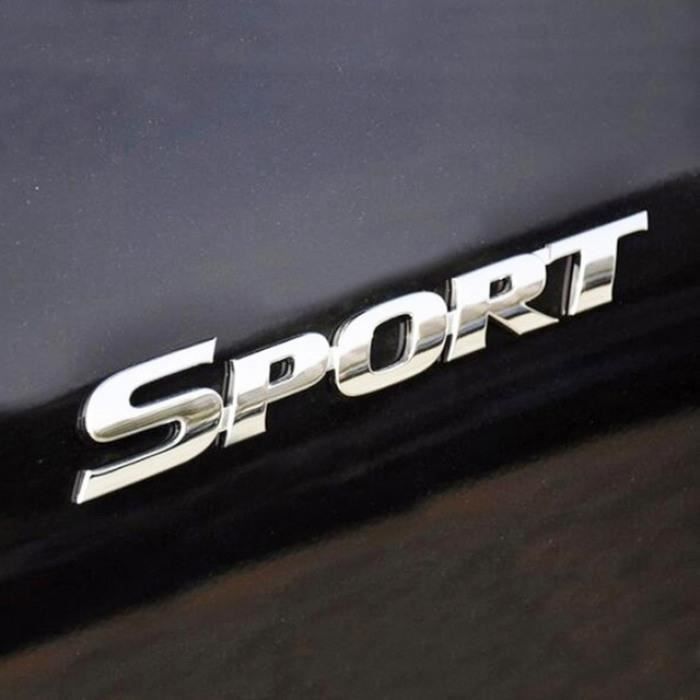 3d Abs Chrome Logo Autocollant De Voiture Sport Embleme Badge