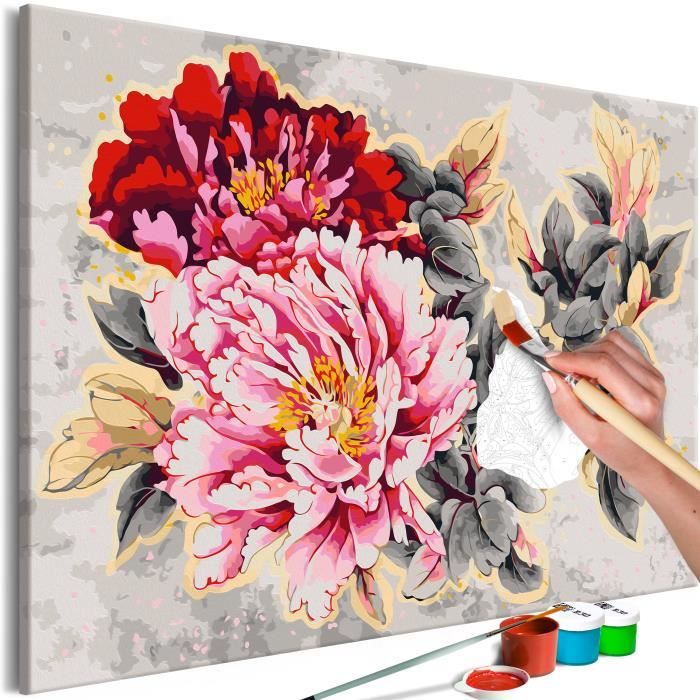 Tableau A Peindre Soi Meme Peinture Par Numeros Motif Belles Pivoines 1x80 Cm Tpn Cdiscount Maison Tableau A Peindre Soi Meme Peinture Par Numeros Motif Belles Pivoines 1x80 Cm Tpn Cdiscount Maison