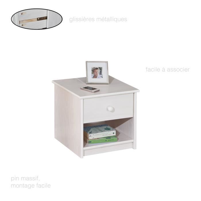 Chevet De Lit Chevet Pin Massif Chevet Chambre Chevet Avec Tiroir