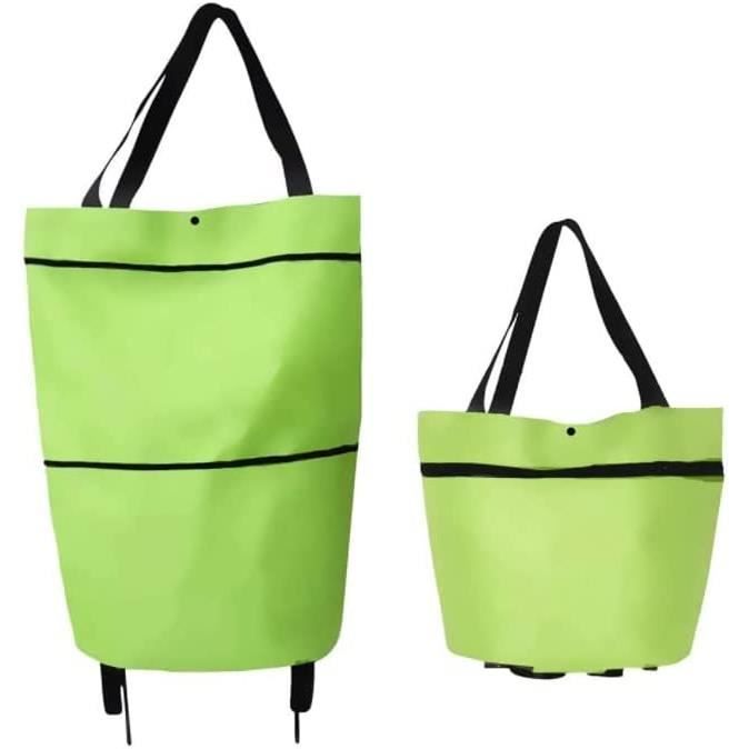 Sac de Courses Sac de Courses Pliable a roulettes Sac a roulettes Portable Reutilisable Chariot de Courses Sac a provisions en 1342