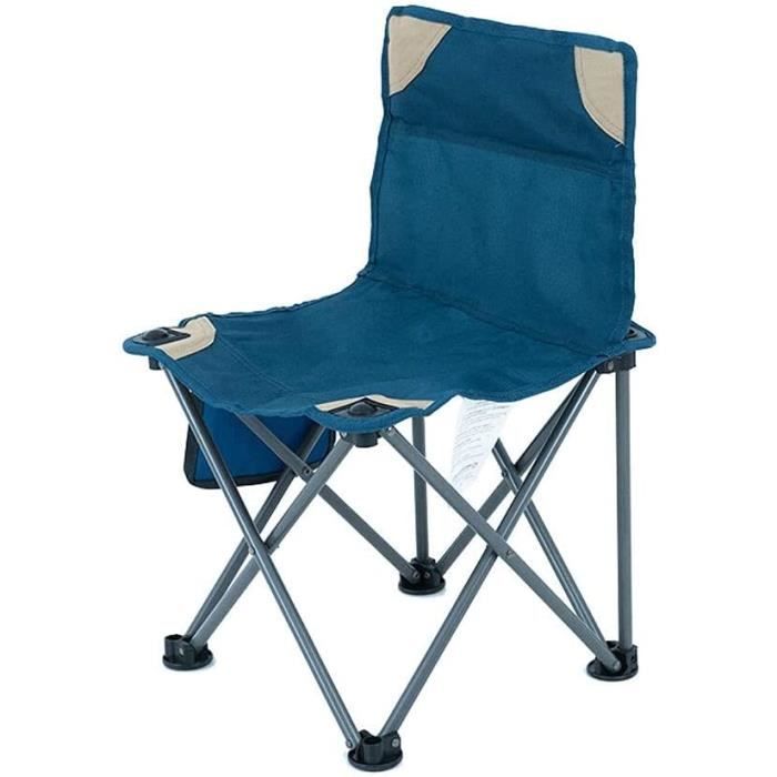 eSituro Chaise de Camping Pliante, Chaise de Pique-Nique Légère, Portable, Dossier Réglable à 2 Positions, pour Camping, Extérieur, Gris