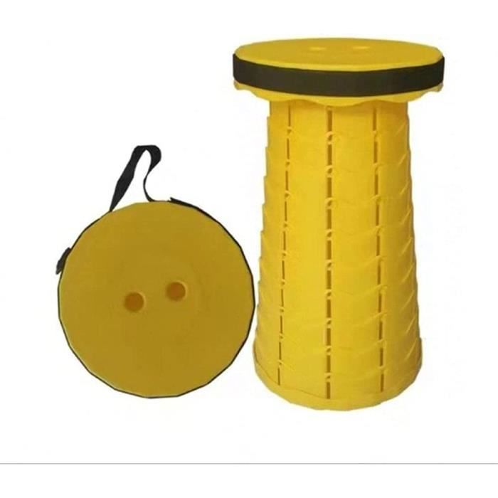 Coussin Pour Tabouret Pliable Rétractable - Diamètre 25 Cm - Velours Et Éponge - Installation Par Pressions - Pour Camping, Pique-nique - 2