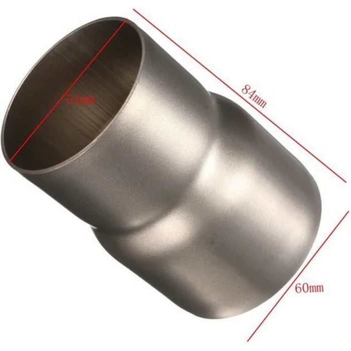 Manchon reducteur pot echappement silencieux 51 mm / 60 mm