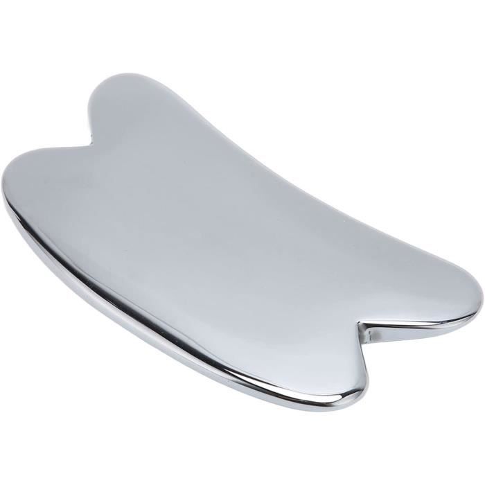 Outil De Massage Facial Gua Sha En Pierre Bian Naturelle – Grattoir Relaxant Noir