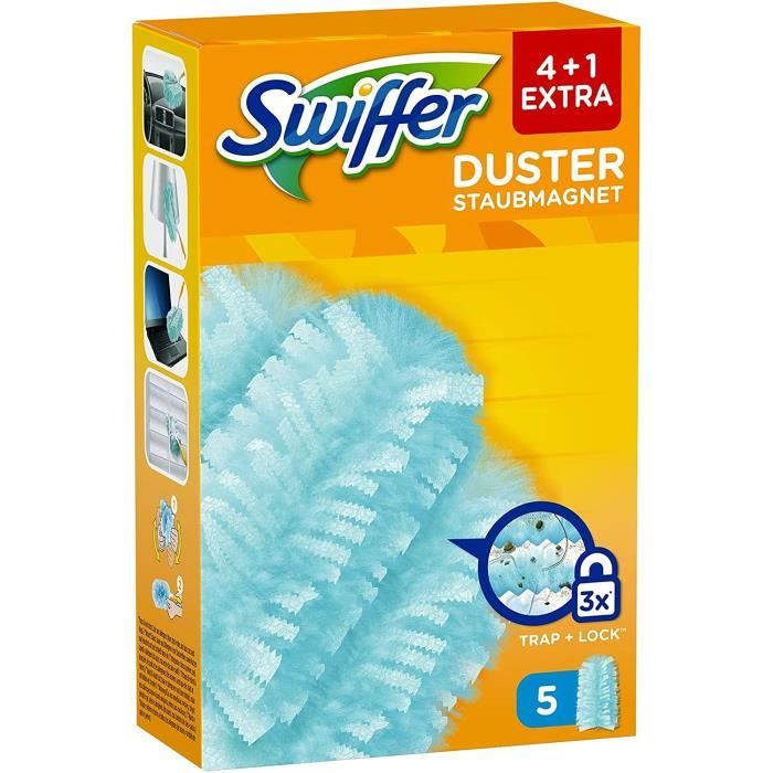 Swiffer Duster Recharges Plumeaux Attrape-Poussière, 25 Plumeaux (Lot de 5  x 5)[441] - Cdiscount Au quotidien
