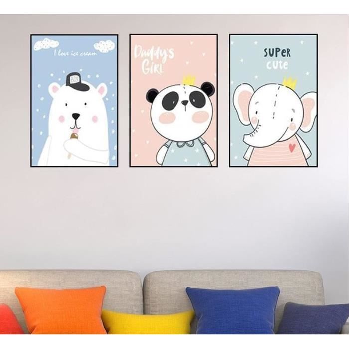 3 Affiches Chantier Mignonnes Pour Chambre De Garçon – Grues, Tractopelles & Camions – Format A4 à Encadrer