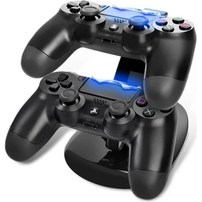 Nouveau Design De Mode OIVO Double USB Charge Dock de Jeu Contrôleur De Charge Stand pour Sony Play Station 4 PS4 Chargeur - Noir Nouveau Design De Mode OIVO Double USB Charge Dock de Jeu Contrôleur De Charge Stand pour Sony Play Station 4 PS4 Chargeur - Noir