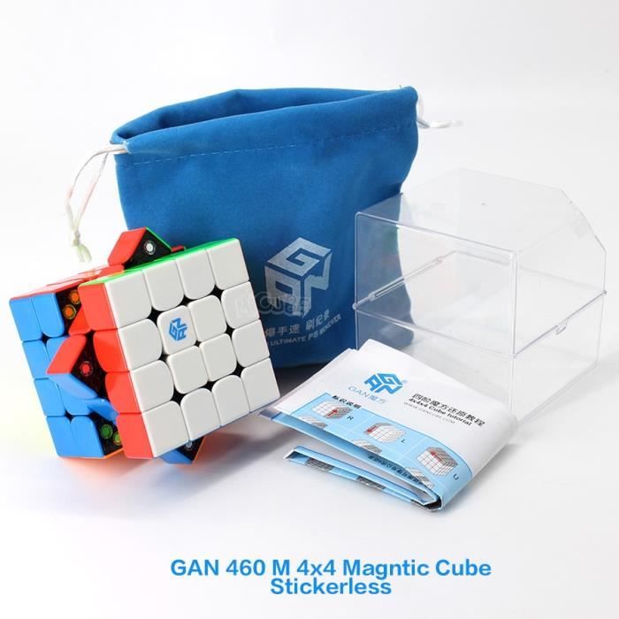 4x4 Cube Magnétique Maître Cube 460M Puzzle Jouet GAN 460 M Cube Puzzle Stickerless 