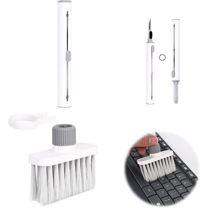 AMERTEER Kit De Nettoyage De Clavier 8 En 1 Kit De Nettoyage Multifonctionnel Portable Pour Écouteurs De Clavier D'Ordinateur