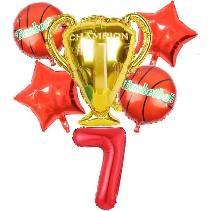Ballon Basketball Deco Anniversaire 7 Ans Enfants Basketball Ballon 7 Ans Anniversaire Garcon Geant Ballon Chiffre 7 Rouge Decor Cdiscount Maison