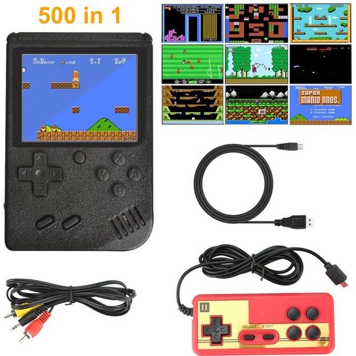 Console De Jeu Portable Rétro Avec 500 Jeux - Écran 3.5", 2 Joueurs, Batterie 1200mAh, Compatible TV