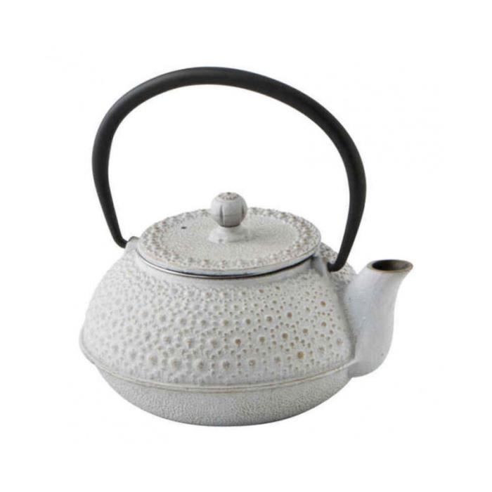Petite Théière En Métal Blanc – Style Ancien – Générique