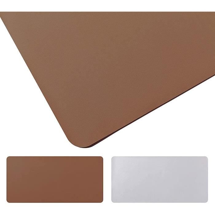 Sous-main de bureau transparent imperméable antidérapant résistant à la chaleur pour ordinateur portable 30 x 60 cm