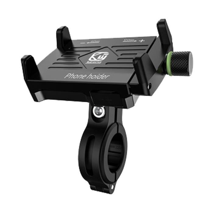 Support Anti-choc Avec Boussole Porte Téléphone Vélo Antichoc Rotatif 360° - Support Smartphone Universel Moto Scooter 4-7.2 Pouces