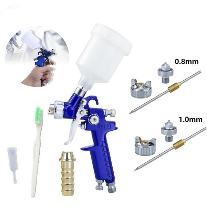 Pistolet Peinture Batterie Pistolet Pulvérisateur De Peinture À Alimentation Par Gravité Avec Pistolet A Peinture Carrosserie