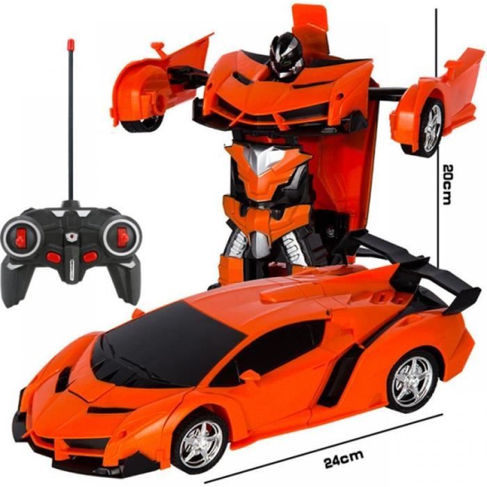 Voiture avec transformation en robot pour enfant jouet électrique modèle réduit