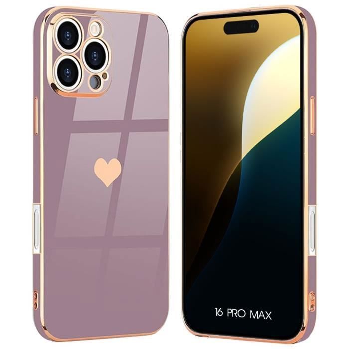 Coque IPhone 16 / 16 Pro / 16 Plus / 16 Pro Max - Silicone Antidérapant Avec Support Magnétique Intégré - Noir - Compatible Charge Sans Fil Qi