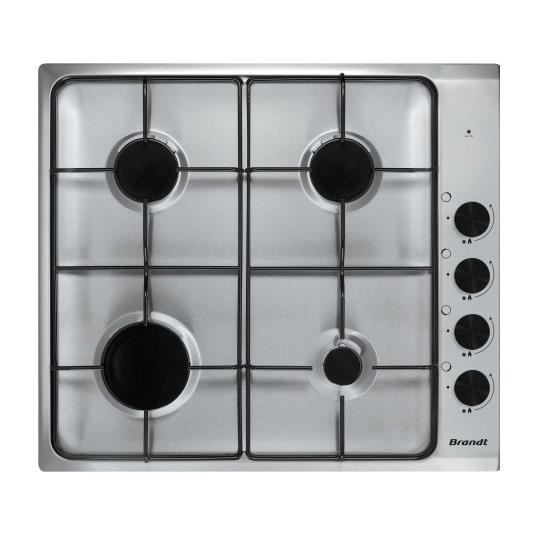Plaque de cuisson à gaz Encastrable 4 Feux en Inox 58 x 50cm -LX