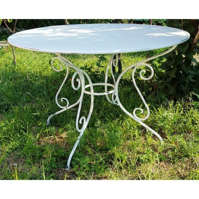 Casa Padrino Table De Jardin En Fer Forge Couleurs O115 Cm X