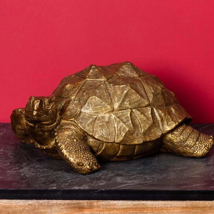 Cloches Décoratives Tortue Dorée Home Tenture Murale Bronze Trois Cloches Carillon Éolien en Métal Décoration De La Maison Carillon Éolien 25x6x2.6cm SUYUDD Sonnette en Fonte