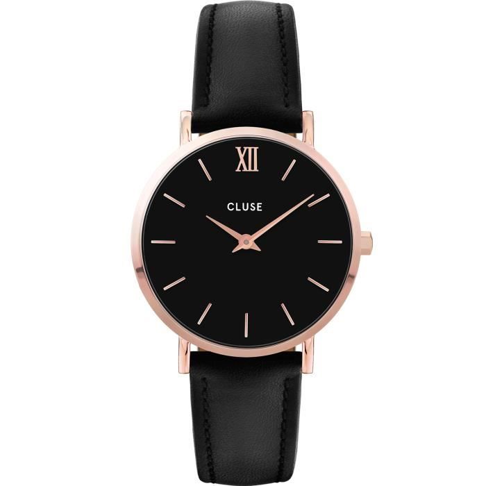 Montre femme cluse noir Clearance