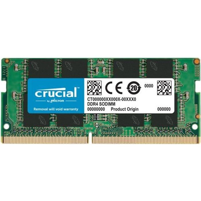 Crucial Mémoire RAM DDR4 3200 MT/ CL17 SODIMM - vue 6