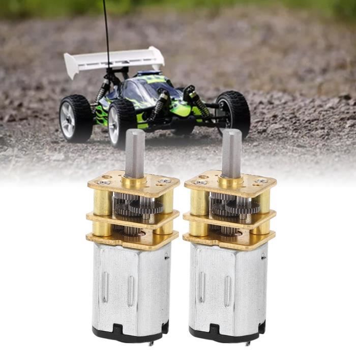 Lot De 4 Moteurs TT DC 3-6V 200 Tr/min - Moteurs à Engrenages Double Arbre 1:48 Pour Robot Voiture Intelligent DIY Moteur Dc 3v 6v Double Axe