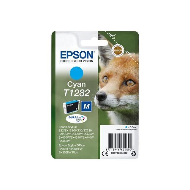 EPSON Cartouche dencre T1282 Cyan – Renard (C13T12824012)