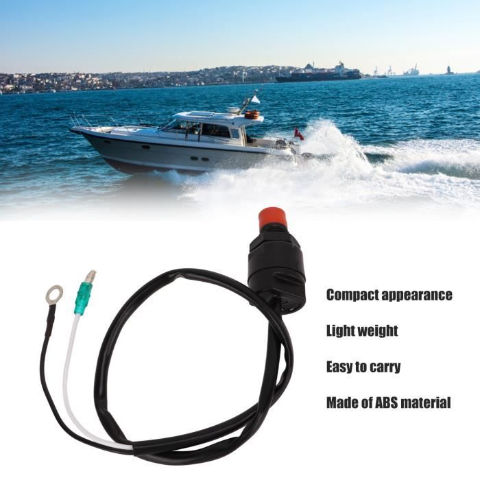 Interrupteur D'arrêt D'urgence Universel Pour Moteur Hors-bord - 22mm, 12V, étanche IP65 - Parfait Pour Bateaux, Quads Et Motos