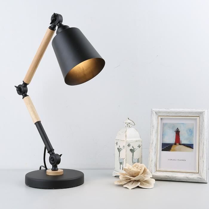 Lampe De Chevet Moderne Simple Lampe De Table De Style Industriel