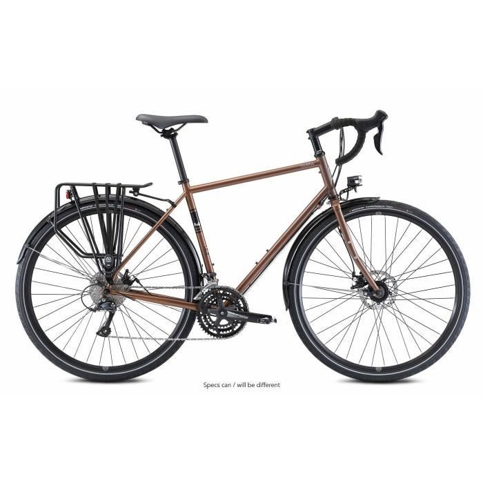 Vélo de ville Fuji Touring disc ltd 2022 - marron/noir - 49 cm - 27 vitesses - freins TRP Spyre C Mechanical