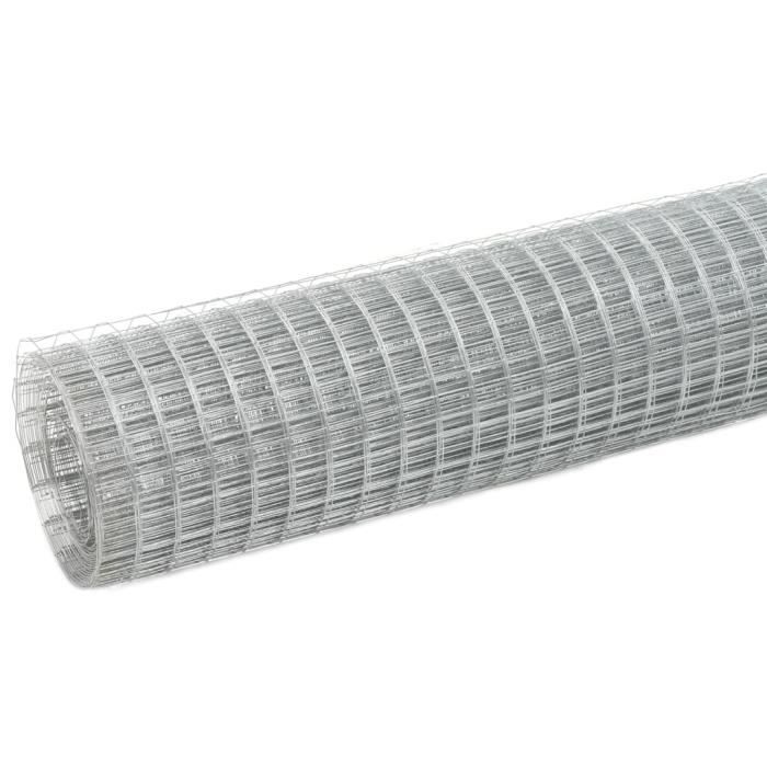 Mailles Hexagonal Acier Grillage Poule 1x10m - Mailles Hexagonales 4x2,5cm - Acier Galvanisé - Clôture Volaille, Lapins Grillage Fine Maille