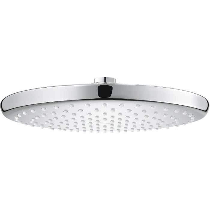 Douche de tête ronde - GROHE Vitalio Start 250 - 1 jet - 250 mm - Chromé - Economie d'eau - Débit d'
