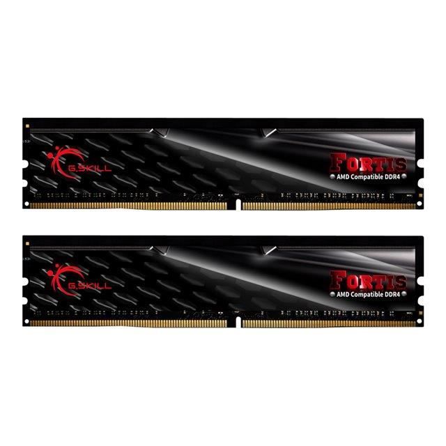 Vente Memoire PC GSKILL - Mémoire PC RAM - FORTIS DDR4 - 16 Go (2X8 Go) - 2400 MHz - CAS 16 (F4-2400C16D-16GFT) pas cher Vente Memoire PC GSKILL - Mémoire PC RAM - FORTIS DDR4 - 16 Go (2X8 Go) - 2400 MHz - CAS 16 (F4-2400C16D-16GFT) pas cher