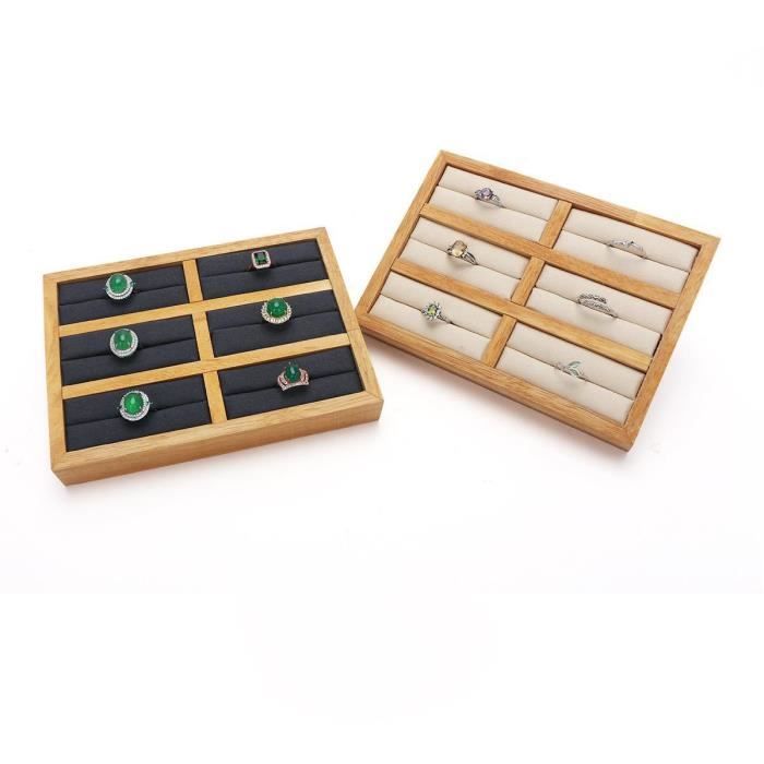 12 Pcs Boîte À Bijoux Boîte Cadeau En Papier Noir Boîtes À Bijoux En