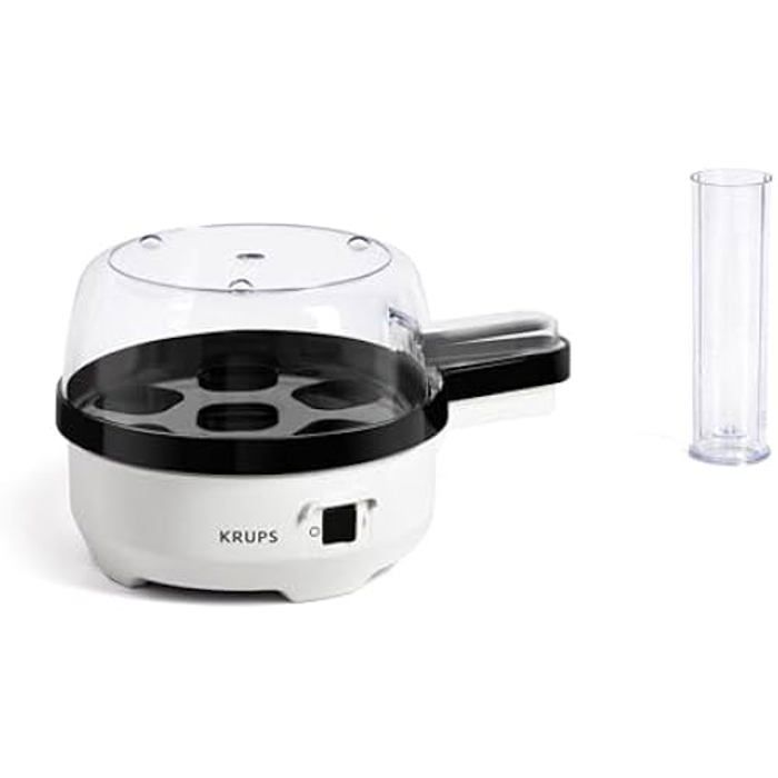 Cuiseur à œufs KRUPS EG2331 Capacité 7 œufs Signal sonore Design en verre