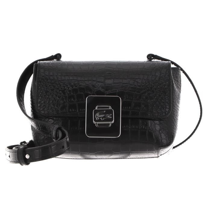 LACOSTE Amelia Seasonal Shoulder Bag Noir [145310] sac à épaule