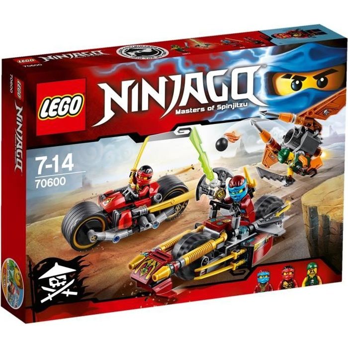 Lego Ninjago 70600 La Poursuite En Moto Des Ninjas Cdiscount Jeux Jouets