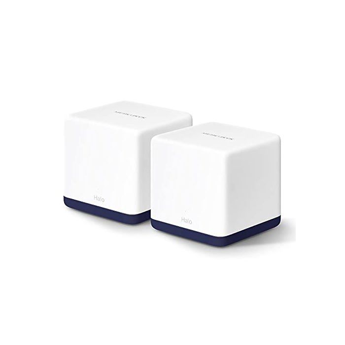 WiFi Mesh AC 1900Mbps Couverture 350 – Mercusys Halo H50G(2-Pack) – 3 Ports Gigabit Ethernet – Beamforming