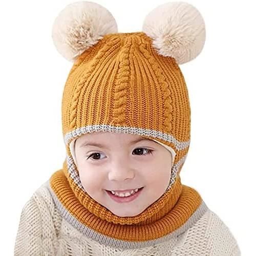 Bonnet Bébé Bonnet Bébé et Mitaines Ensemble Tricot Bébé Hiver Mitaines  pour Nouveau-Né Garçon Bébé Fille Bonnets