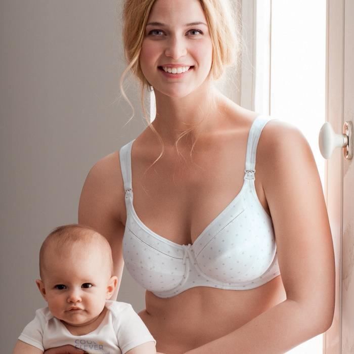 Soutien gorge allaitement Miss Cotton ANITA Maternity Blanc Blanc Cdiscount Pret a Porter