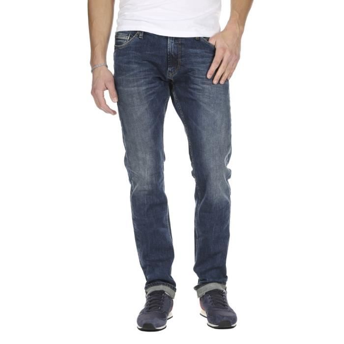 Jeans Homme Teddy Smith MARLON Comfort Used Vintage Vintage indigo Cdiscount Pret a Porter
