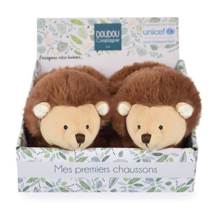 Chaussons b b h risson Doudou compagnie Unicef marron 0 6