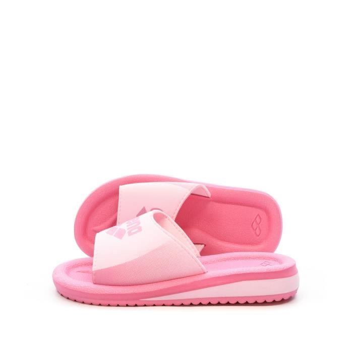 Claquettes Fille Arena Beat Rose Semelle et bride synthetique Confortable Cdiscount Sport