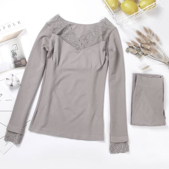 Sous vetement manche longue femme Clearance