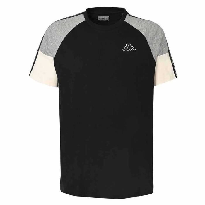 Kappa Ipool Active Man T-Shirt, Gris-Blanco, L Homme