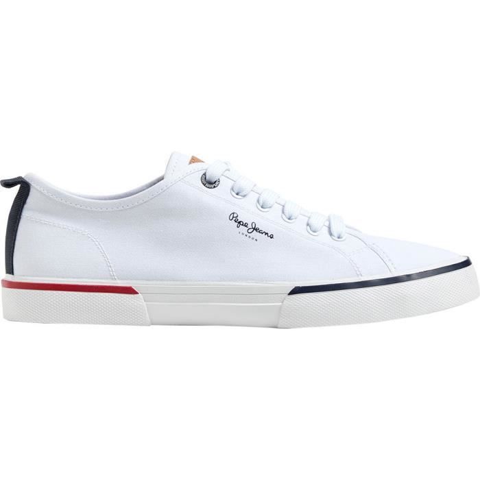 HUGO Baskets basses modernes en cuir doux par Hugo avec une signature rouge sur le quart.Pour nos produits responsables nous utilisons
