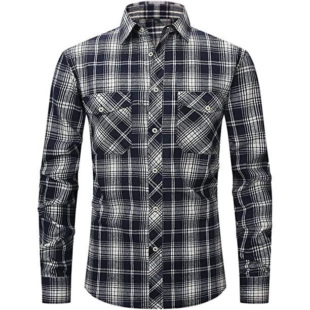 Chemise flanelle bleu - taille S | Idées Homme