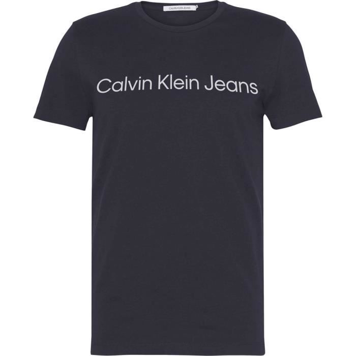 T-shirt CALVIN KLEIN J30J322552CHW Bleu marine - Homme/Adulte