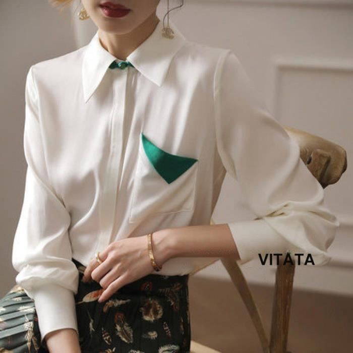 Chemise blanche en hotsell soie